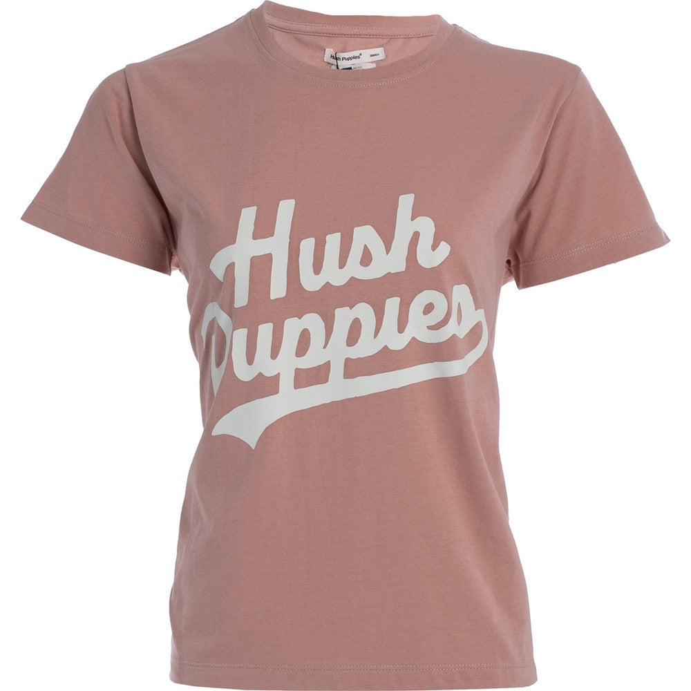 Tee Shirts Blush Hush Puppies Retro Script Tee