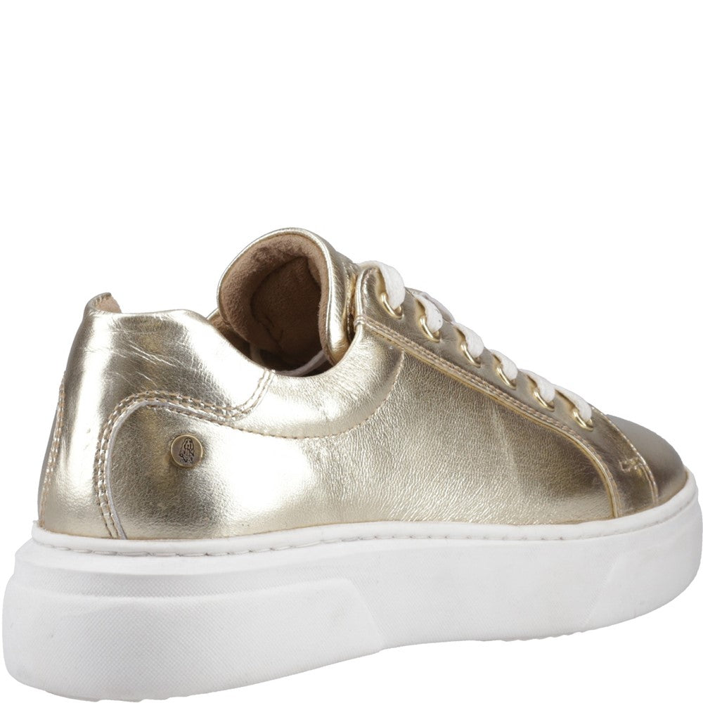 Ladies Sports Gold Hush Puppies Kathryn Trainer