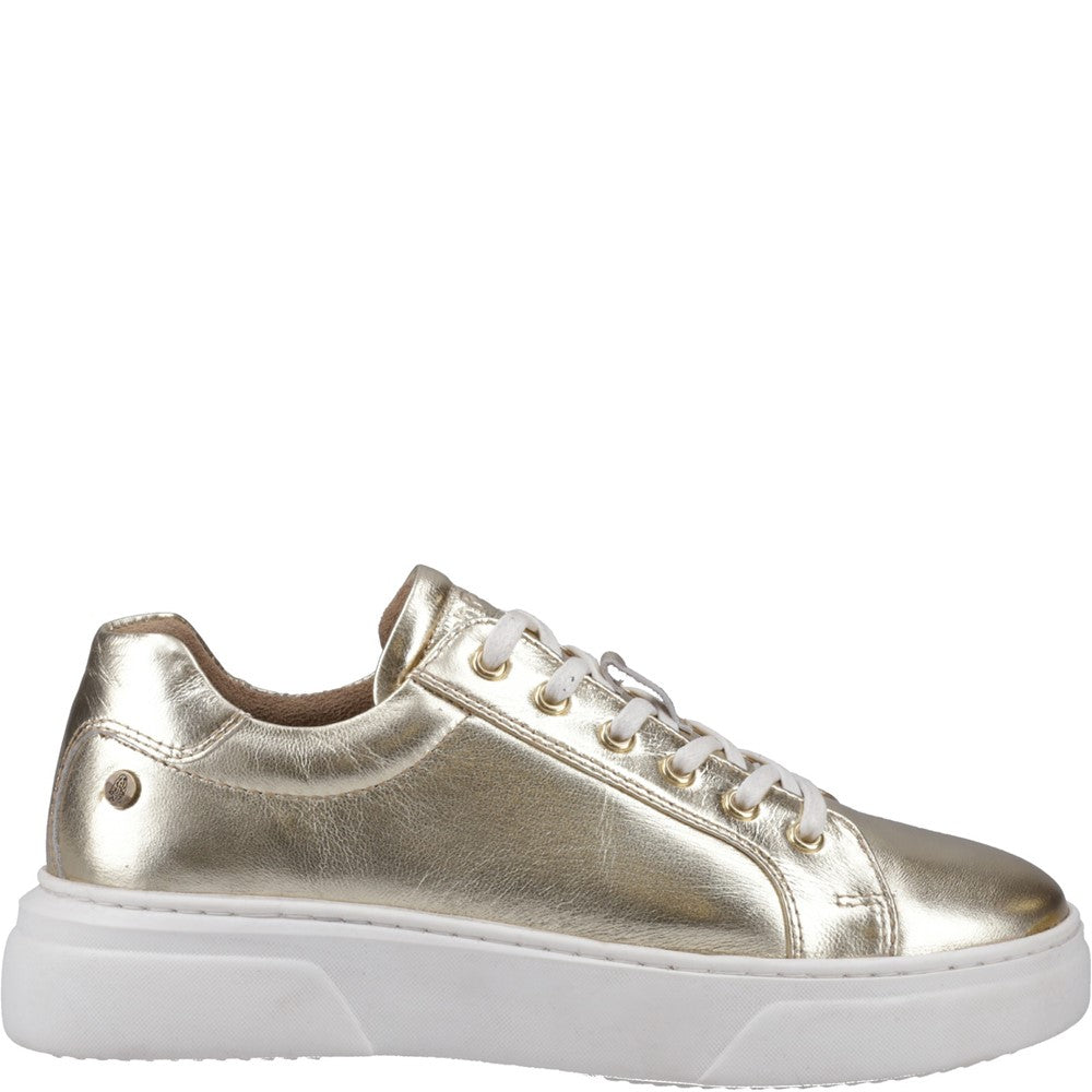 Ladies Sports Gold Hush Puppies Kathryn Trainer