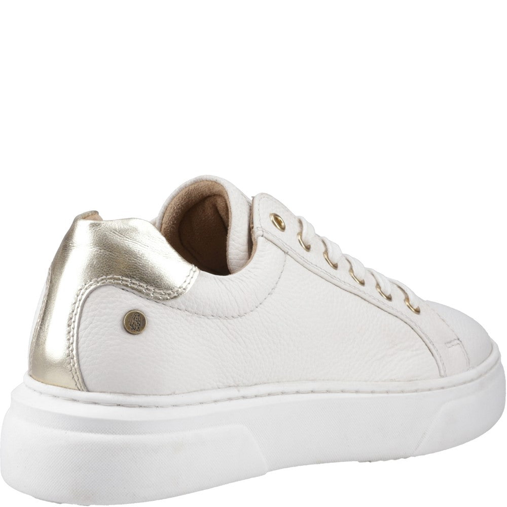 Ladies Sports White Hush Puppies Kathryn Trainer