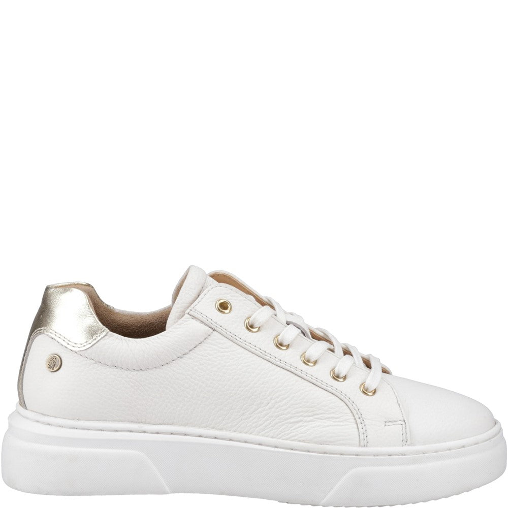 Ladies Sports White Hush Puppies Kathryn Trainer