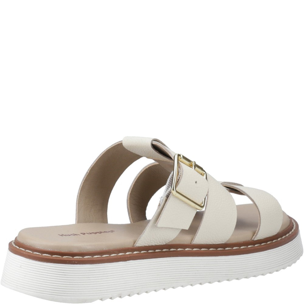 Sandal Ladies Summer Cream Hush Puppies Celeste Slide Sandal