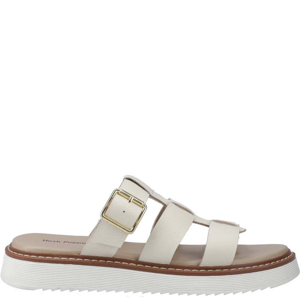 Sandal Ladies Summer Cream Hush Puppies Celeste Slide Sandal