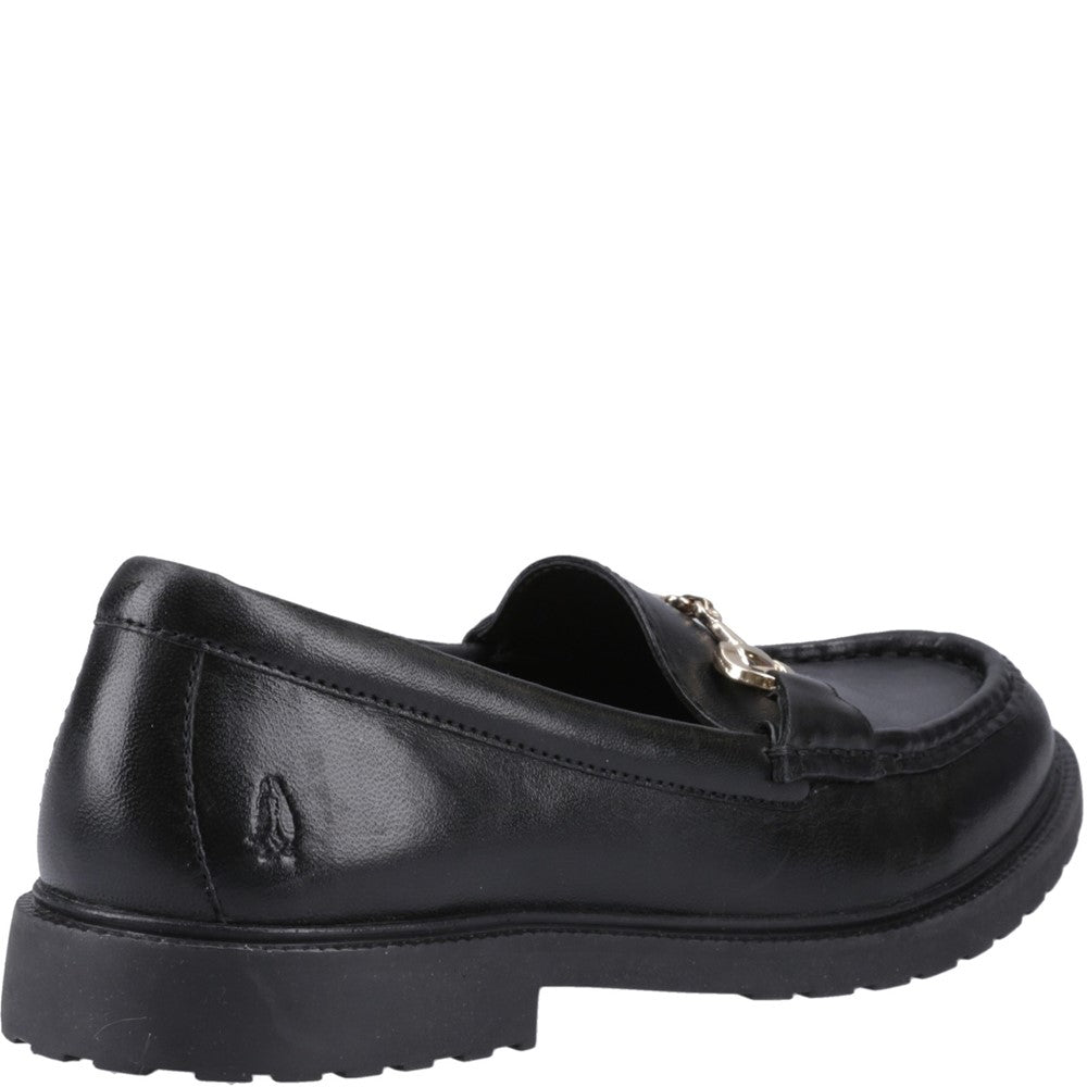 Slip On Ladies Shoes Black Hush Puppies Verity Snaffle Loafer