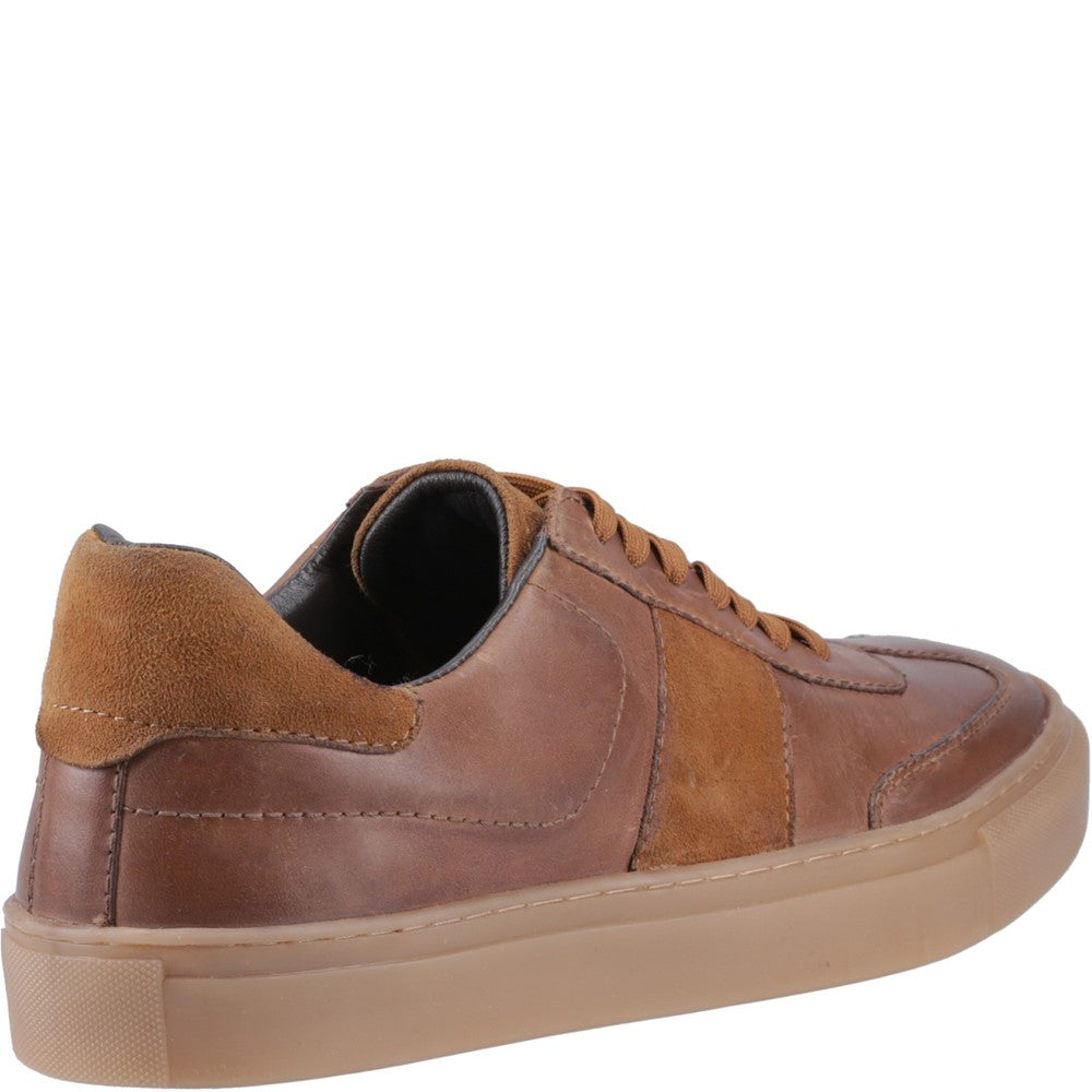 Mens Sports Tan Hush Puppies Riley Trainer