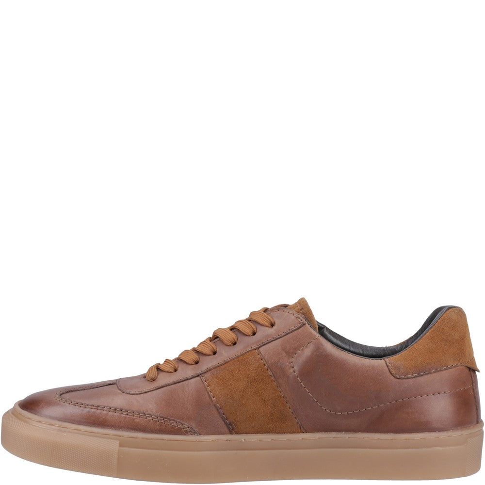 Mens Sports Tan Hush Puppies Riley Trainer