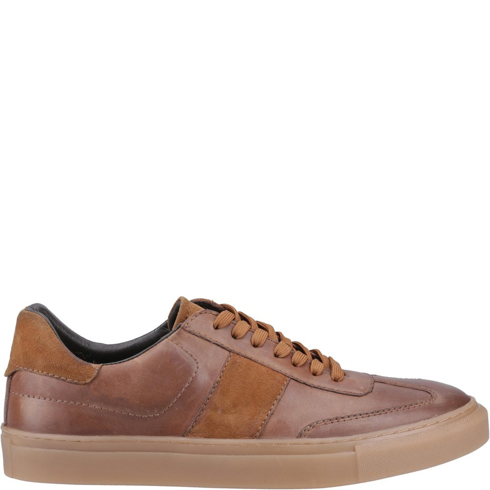 Mens Sports Tan Hush Puppies Riley Trainer