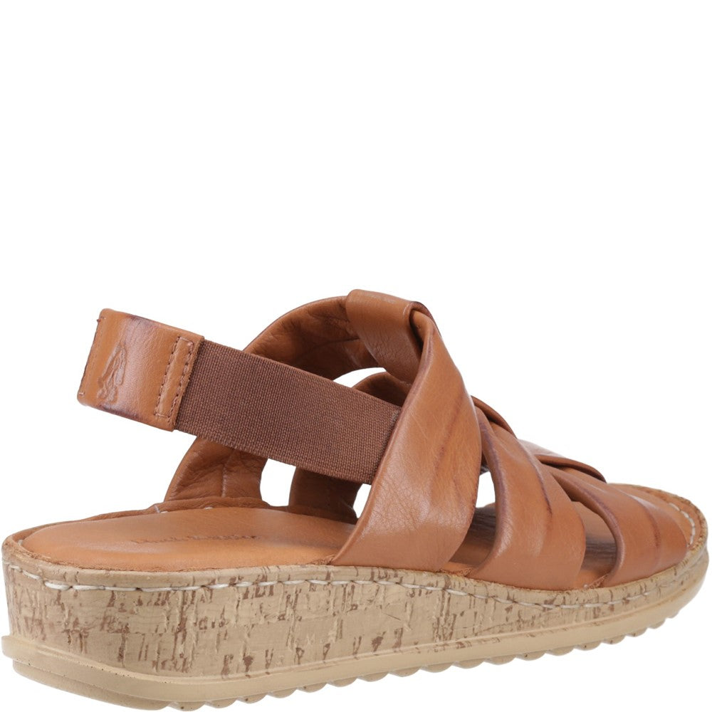 Sandal Ladies Summer Tan Hush Puppies Eden Gladiator Sandal