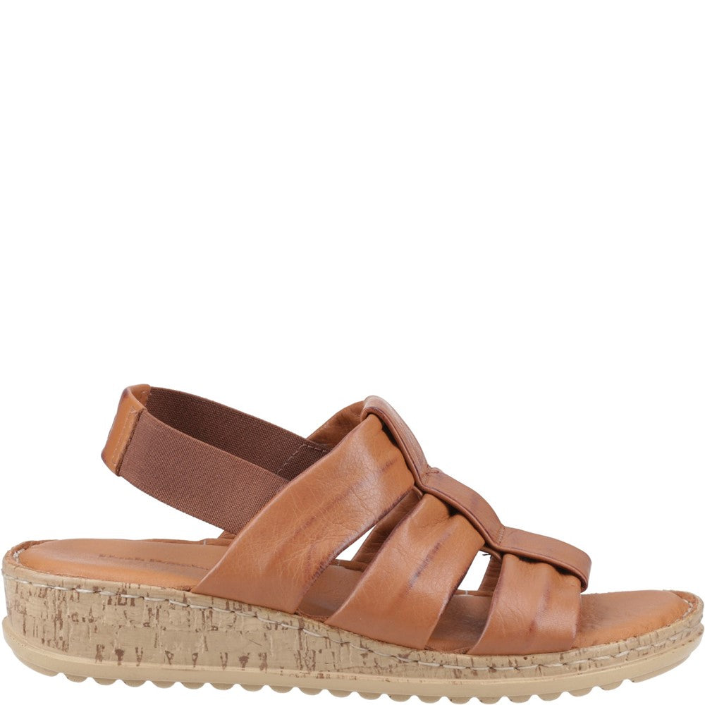 Sandal Ladies Summer Tan Hush Puppies Eden Gladiator Sandal