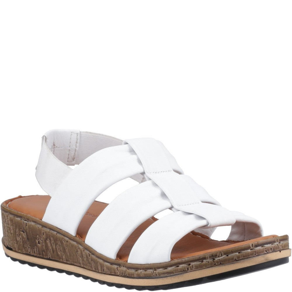 Sandal Ladies Summer White Hush Puppies Eden Gladiator Sandal