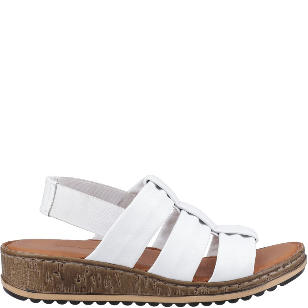 Sandal Ladies Summer White Hush Puppies Eden Gladiator Sandal