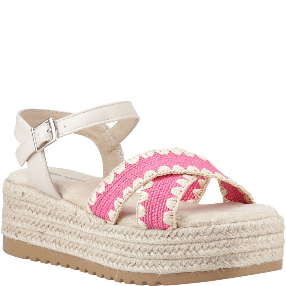 Sandal Ladies Summer Fuchsia Hush Puppies Jemma Espadrille Sandal