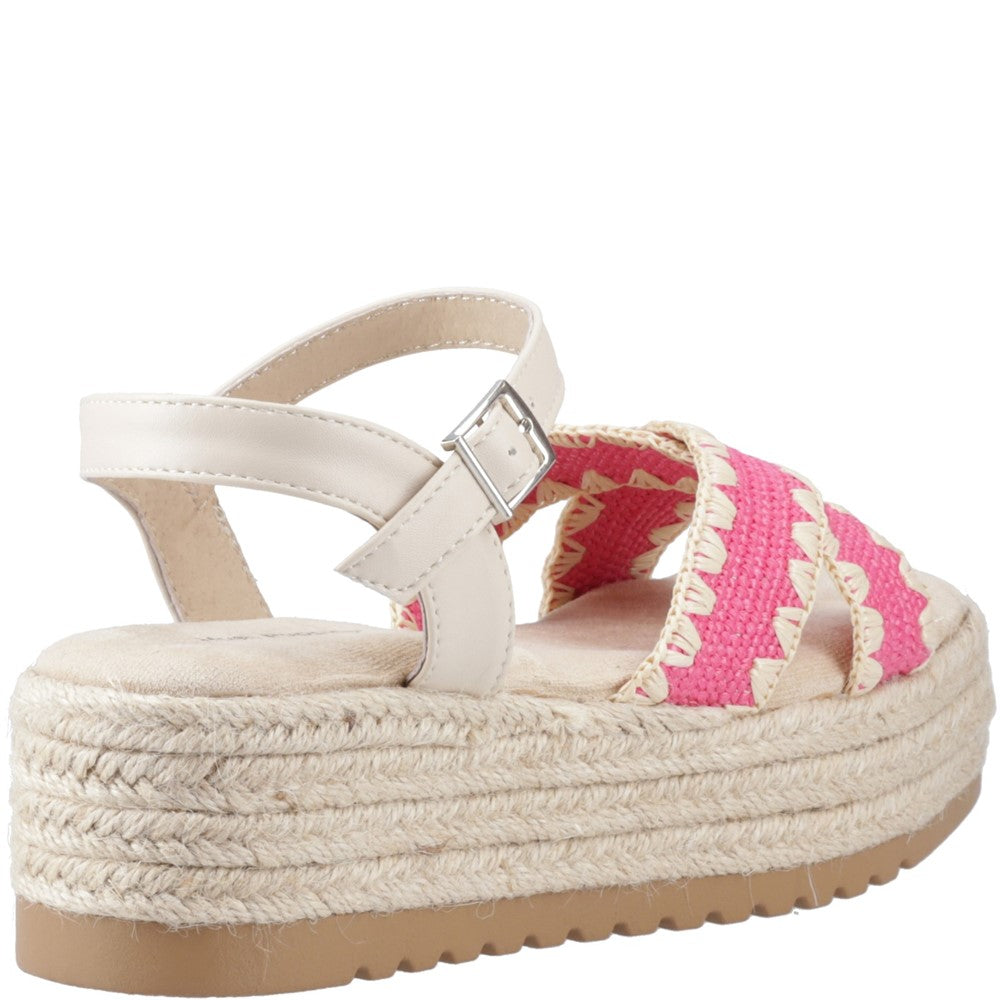 Sandal Ladies Summer Fuchsia Hush Puppies Jemma Espadrille Sandal