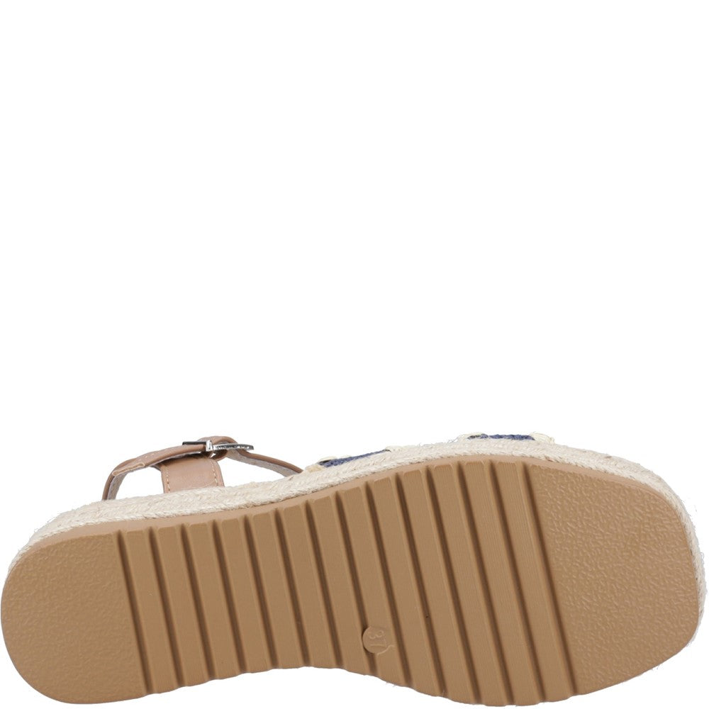 Sandal Ladies Summer Navy Hush Puppies Jemma Espadrille Sandal