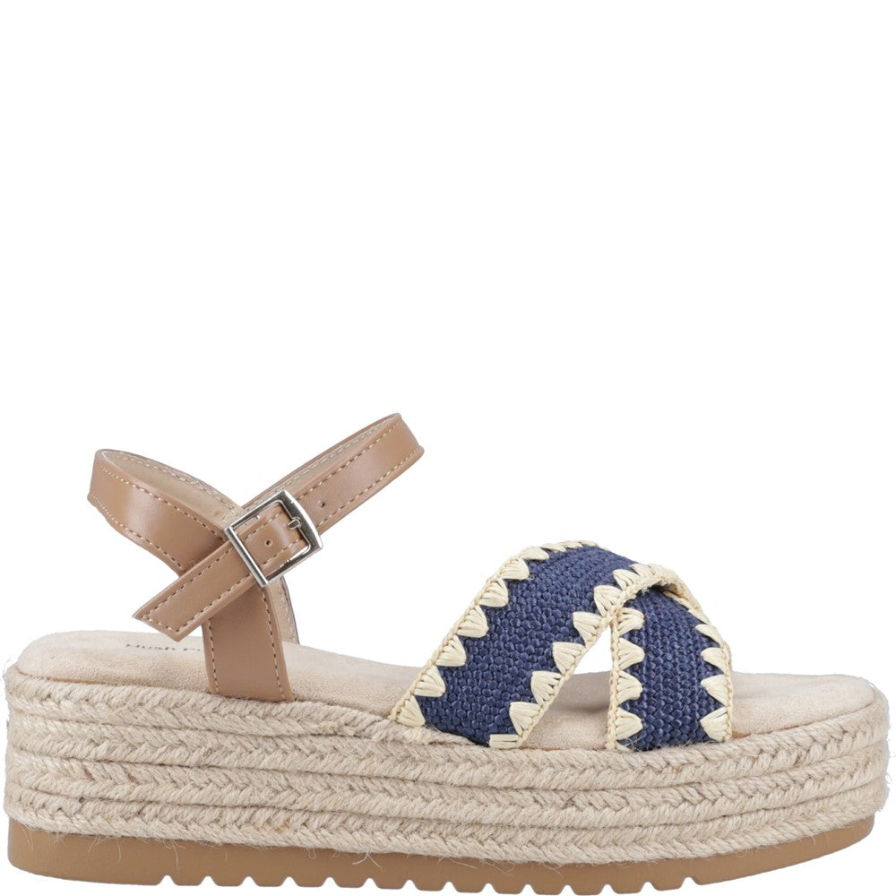 Sandal Ladies Summer Navy Hush Puppies Jemma Espadrille Sandal