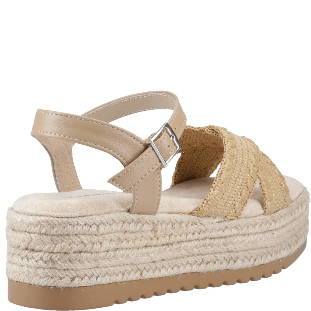 Sandal Ladies Summer Tan Hush Puppies Jemma Espadrille Sandal