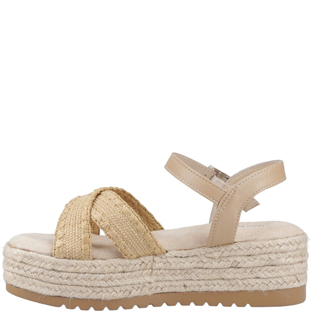 Sandal Ladies Summer Tan Hush Puppies Jemma Espadrille Sandal