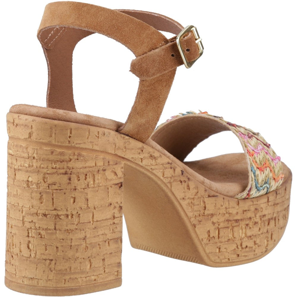 Sandal Ladies Summer Multicoloured Hush Puppies Pandora Platform Sandal