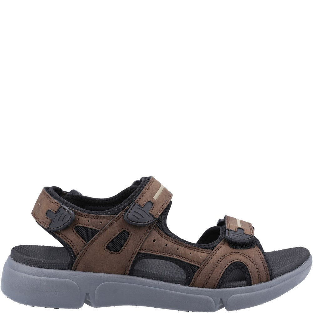 Sandal Mens Summer Brown Hush Puppies Castro Sandal